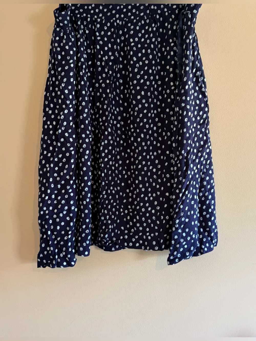 Vintage Navy Blue Polka Dot Women’s Skirt